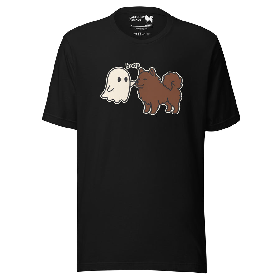 Finnish Lapphund Ghost Boop Halloween T-Shirt