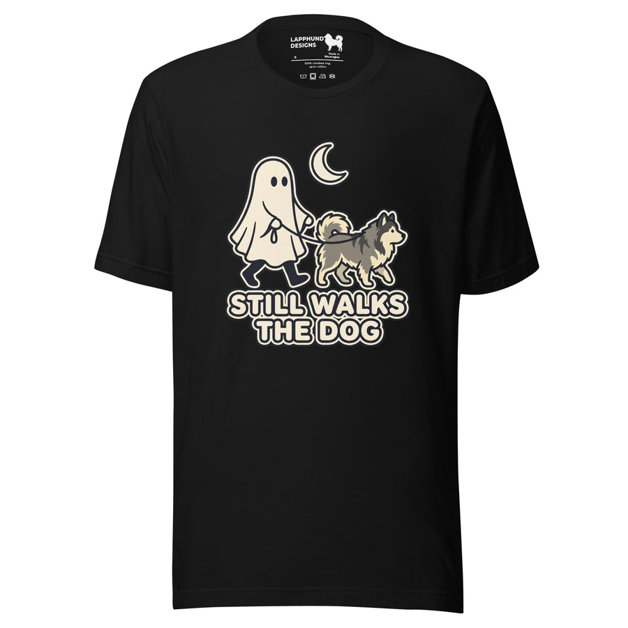 Finnish Lapphund Still Walks the Dog Halloween T-Shirt
