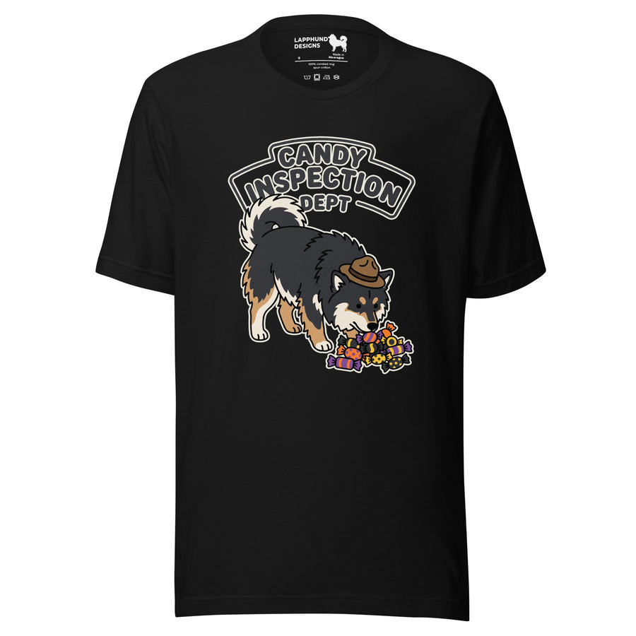 Finnish Lapphund Candy Inspection Dept Halloween T-Shirt