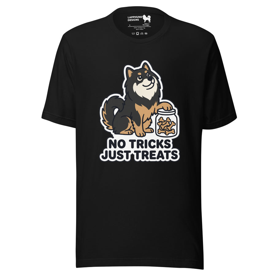 Finnish Lapphund No Tricks Just Treats Halloween T-Shirt