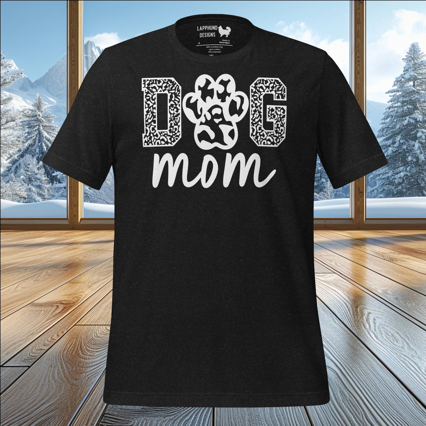 Dog Mom Paw Print T-Shirt – Stylish Dog Mom Apparel for Nature & Adventure Lovers