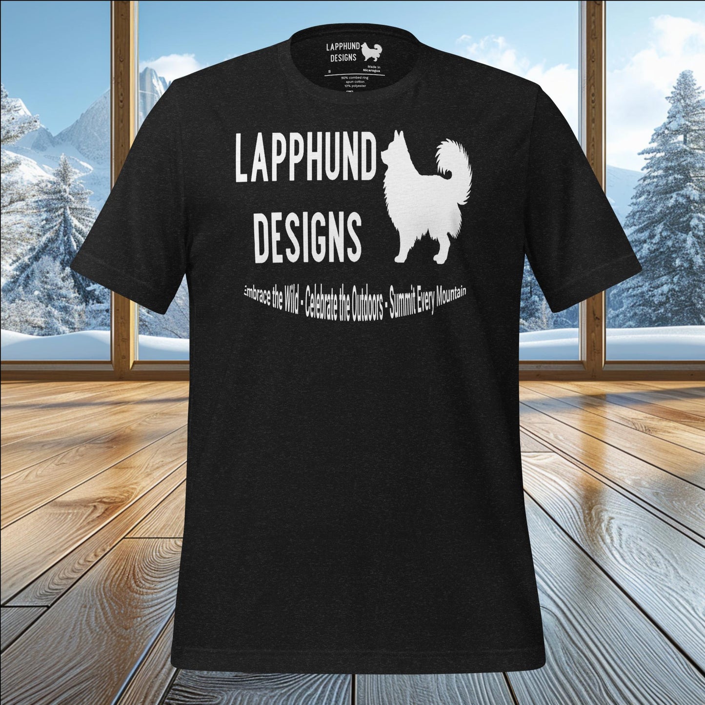 Lapphund Designs Logo T-Shirt – Proudly Represent Your Love for Lapphunds & Adventure