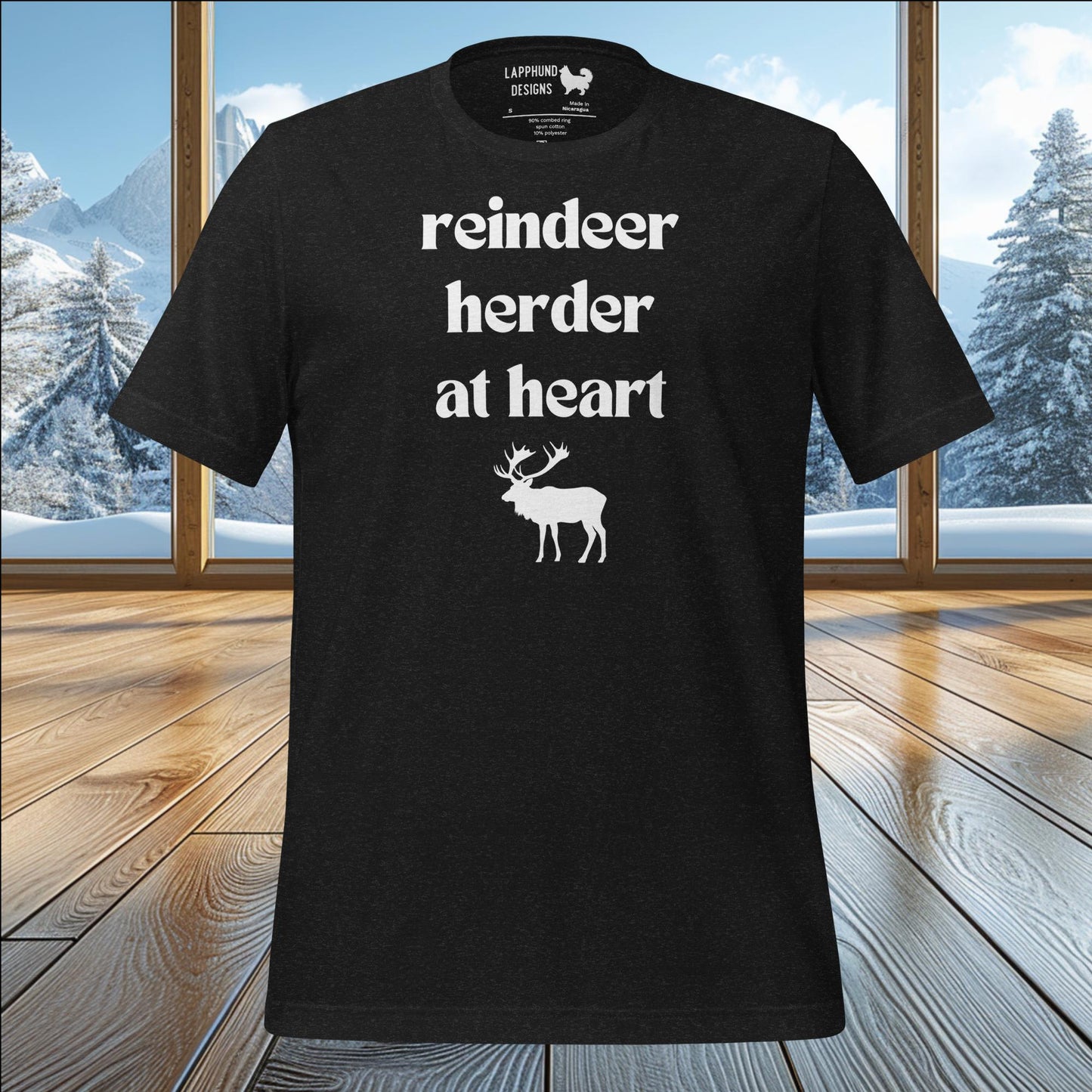 Reindeer Herder at Heart T-Shirt – Celebrate the Spirit of Finnish Lapphunds & Adventure