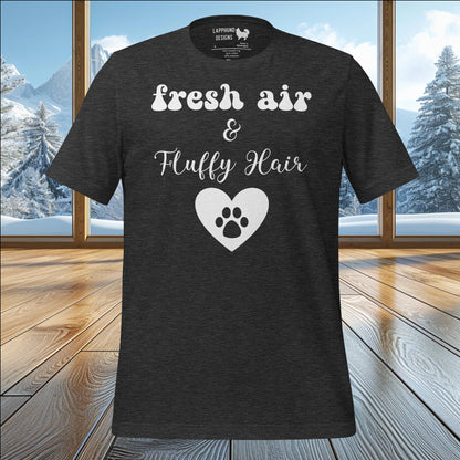 Fresh Air & Fluffy Hair T-Shirt – Celebrate the Outdoors with Your Furry Friend