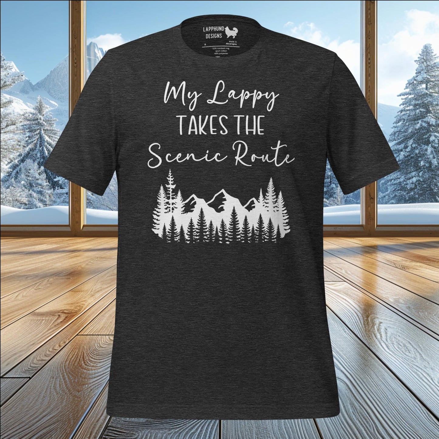 My Lappy Takes the Scenic Route T-Shirt – Adventure with Your Lapphund