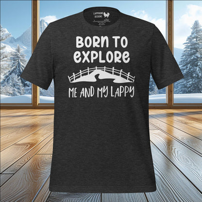 Born to Explore with My Lappy T-Shirt – Adventure-Ready Apparel for Lapphund Lovers