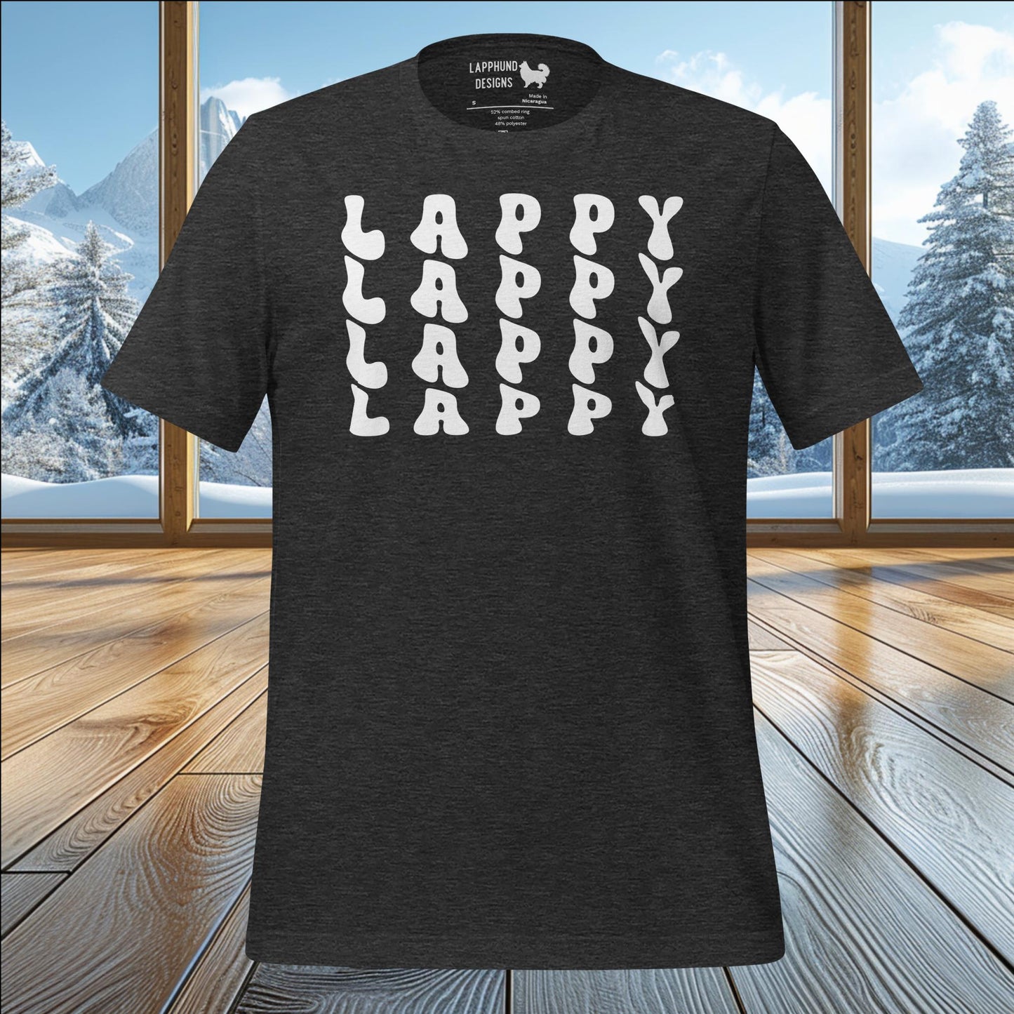 LAPPY Repeat T-Shirt – Fun, Bold Design for Lapphund Lovers