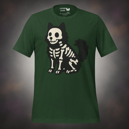 Finnish Lapphund Skeleton Pup Halloween T-Shirt