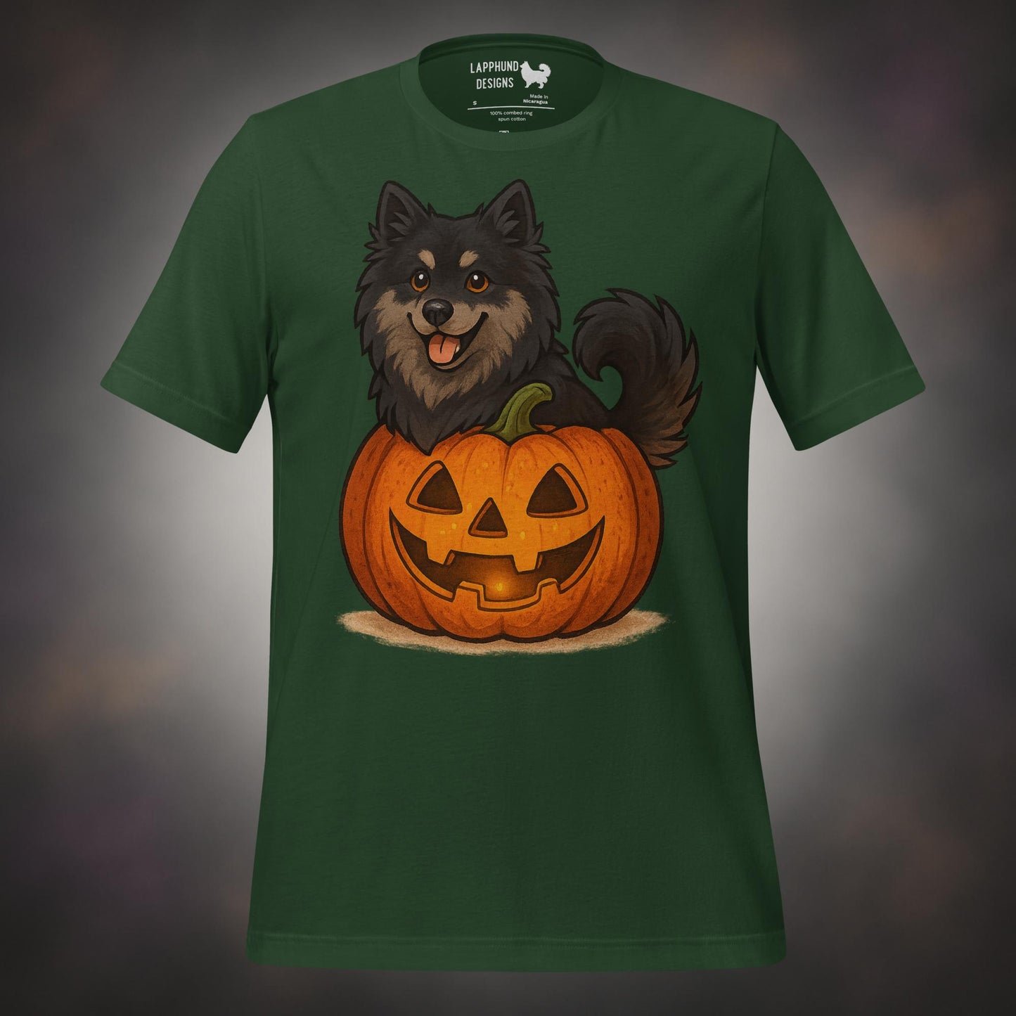 Finnish Lapphund Pumpkin Pup Halloween T-Shirt