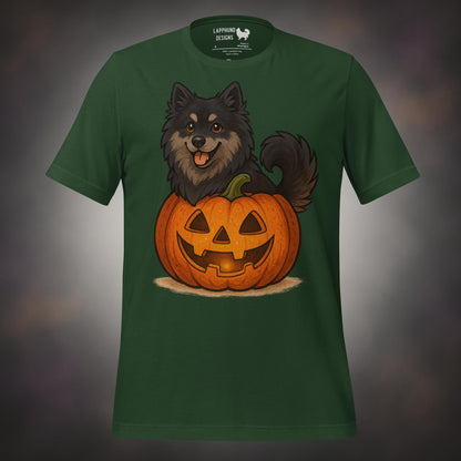 Finnish Lapphund Pumpkin Pup Halloween T-Shirt