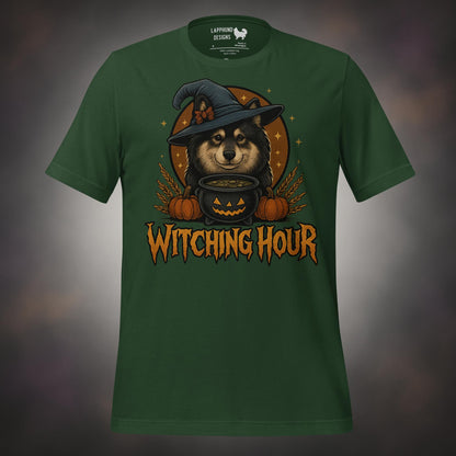 Finnish Lapphund Witching Hour Halloween T-Shirt