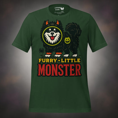 Finnish Lapphund Furry Little Monster Halloween T-Shirt