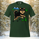 Finnish Lapphund Pixel Trail T-Shirt | Lapphund Designs