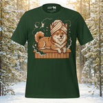 Finnish Lapphund Sauna Day Lappy Style Tee | Lapphund Designs