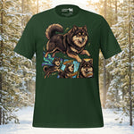 Finnish Lapphund Comic Power Lappy Style Tee | Lapphund Designs