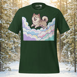Finnish Lapphund Pastel Cloud Dreamscape Illustration T-Shirt | Lapphund Designs