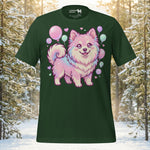 Finnish Lapphund Kawaii Pastel Bubble Fantasy Illustration T-Shirt | Lapphund Designs