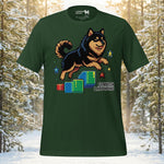 Finnish Lapphund Pixel Platform Jump Retro Game Illustration T-Shirt | Lapphund Designs