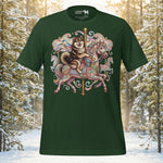 Finnish Lapphund Whimsical Carousel Fantasy Ride Illustration T-Shirt | Lapphund Designs