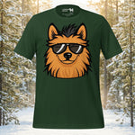Finnish Lapphund Cool Shades Outdoor Adventure Graphic T-Shirt | Lapphund Designs