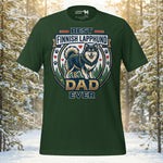 Finnish Lapphund Best Dad Ever Forest Heritage Graphic T-Shirt | Lapphund Designs