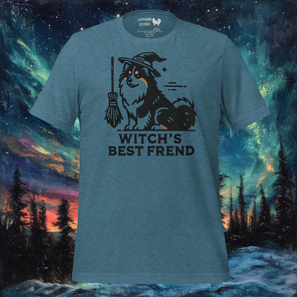 Witch's Best Friend T-paita – Suomen lapinkoira Halloween Design