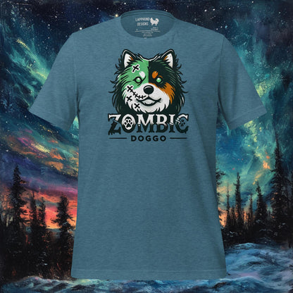 Zombie Doggo T-paita – Suomen lapinkoira Halloween Zombie Design