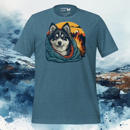 Finnish Lapphund T-Shirt – Campfire Bliss Design for Nature Lovers