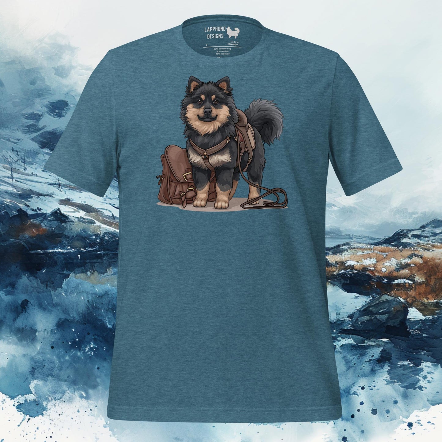 Finnish Lapphund T-Shirt – Trail-Ready Explorer Design for Adventurers