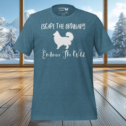 Escape the Ordinary Lapphund T-Shirt – Embrace the Wild Outdoor Design