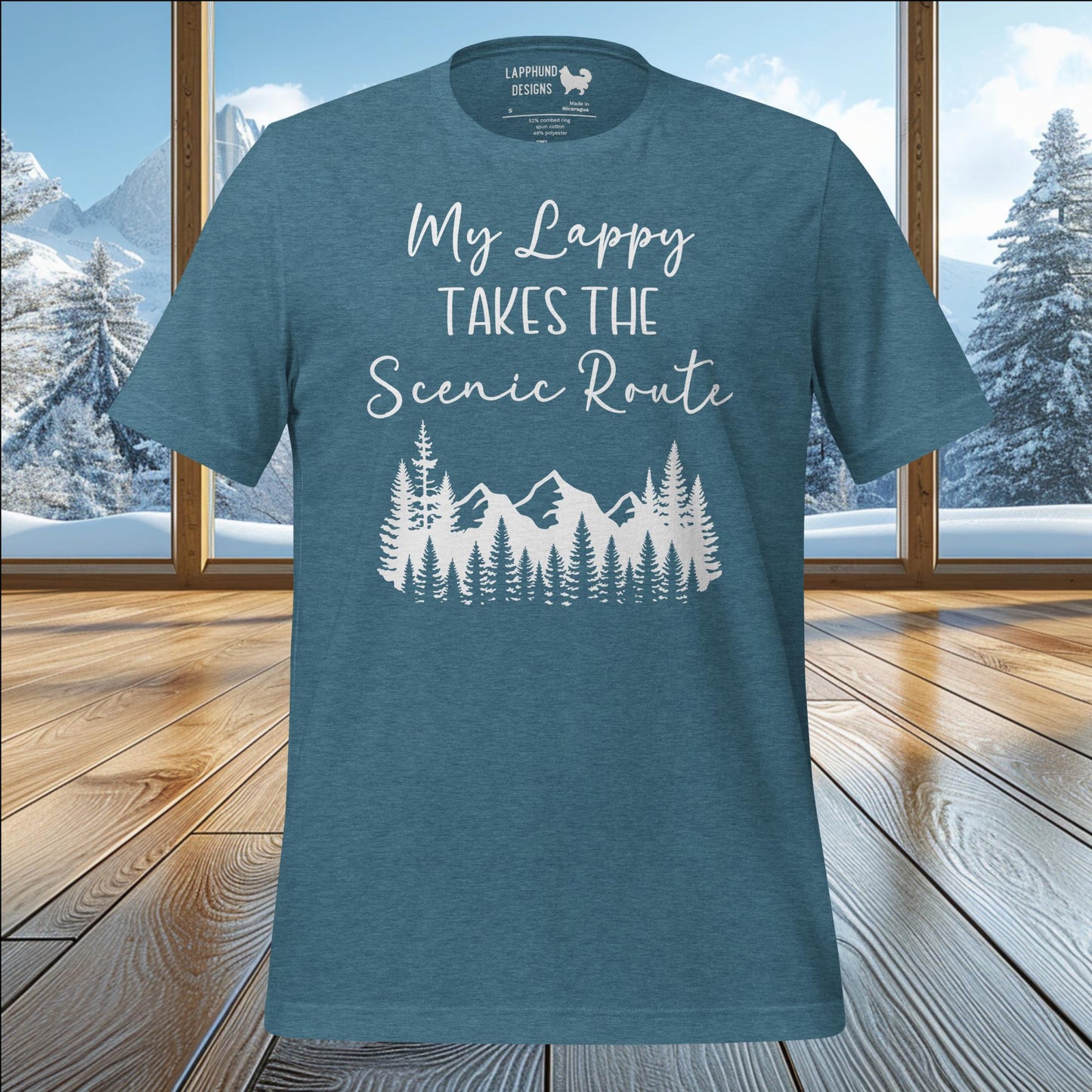 My Lappy Takes the Scenic Route T-Shirt – Adventure with Your Lapphund