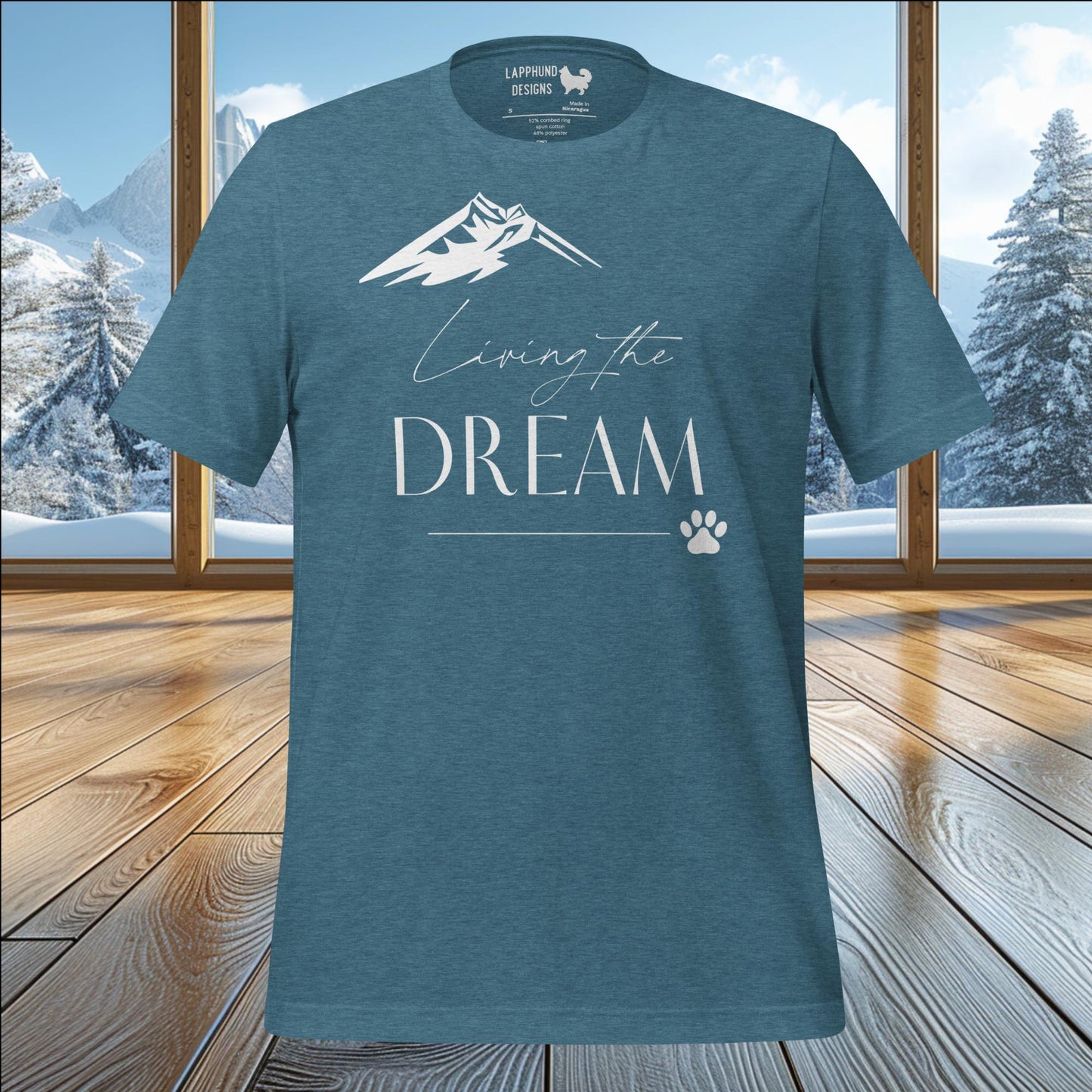 Living the Dream T-Shirt – Perfect for Nature Lovers & Adventurous Dog Owners