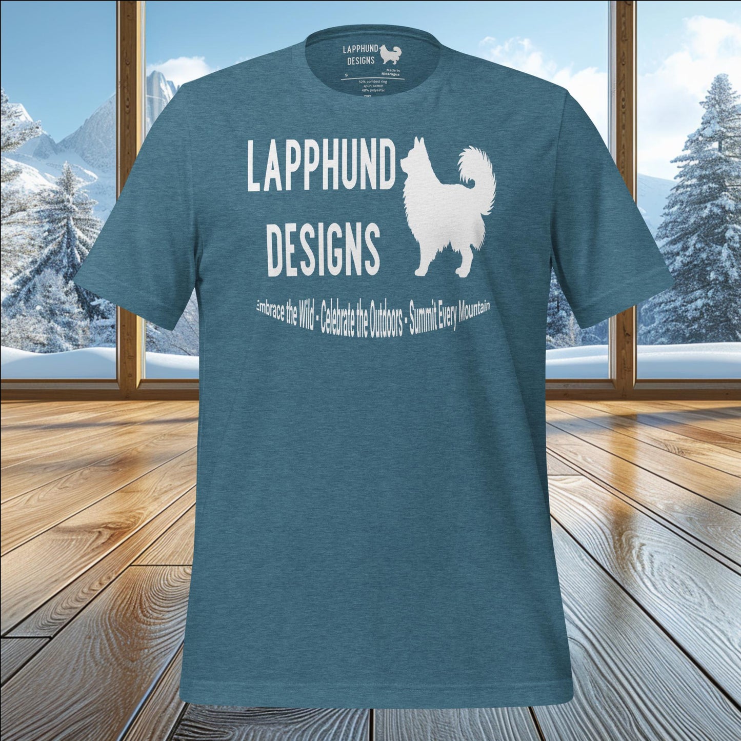 Lapphund Designs Logo T-Shirt – Proudly Represent Your Love for Lapphunds & Adventure