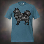 Finnish Lapphund Spiderweb Silhouette Halloween T-Shirt