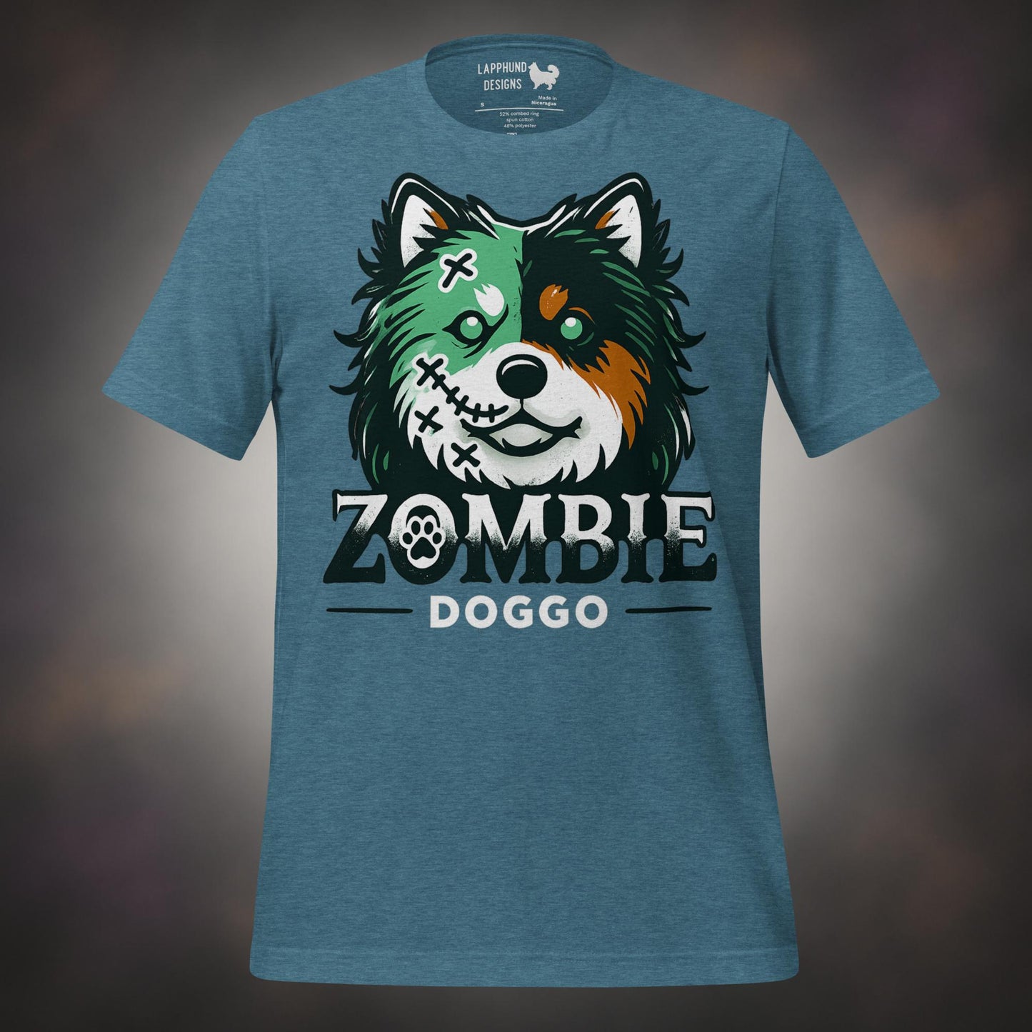 Finnish Lapphund Zombie Doggo Halloween T-Shirt