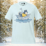 Finnish Lapphund Paper Boat Adventure T-Shirt | Lapphund Designs