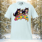 Finnish Lapphund Pizza Party T-Shirt | Lapphund Designs