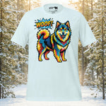 Finnish Lapphund Colorburst Woof Tee | Lapphund Designs
