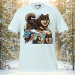 Finnish Lapphund Comic Power Lappy Style Tee | Lapphund Designs