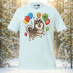 Finnish Lapphund Birthday Party Balloons Celebration T-Shirt | Lapphund Designs