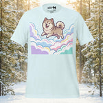 Finnish Lapphund Pastel Cloud Dreamscape Illustration T-Shirt | Lapphund Designs