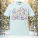 Finnish Lapphund Pastel Swirl Cloud Fantasy Illustration T-Shirt | Lapphund Designs
