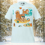 Finnish Lapphund Beach Party Adventure Graphic T-Shirt | Lapphund Designs