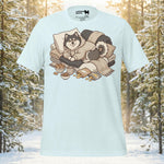 Finnish Lapphund Cozy Hoodie Cabin Snuggles Graphic T-Shirt | Lapphund Designs