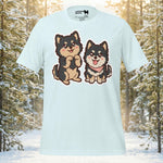 Finnish Lapphund Kawaii Paws Chibi Besties Graphic T-Shirt | Lapphund Designs