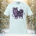 Finnish Lapphund Midnight Moon Bat Magic Graphic T-Shirt | Lapphund Designs