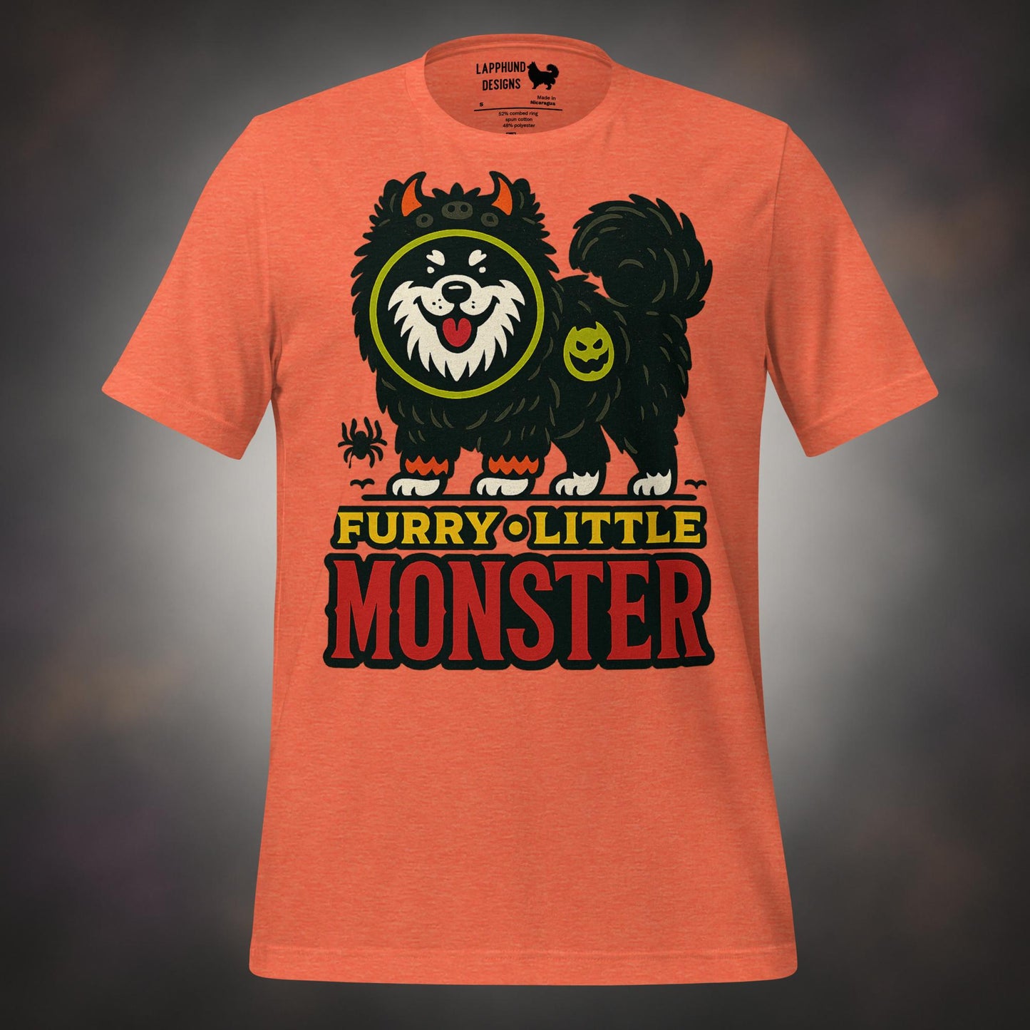 Finnish Lapphund Furry Little Monster Halloween T-Shirt