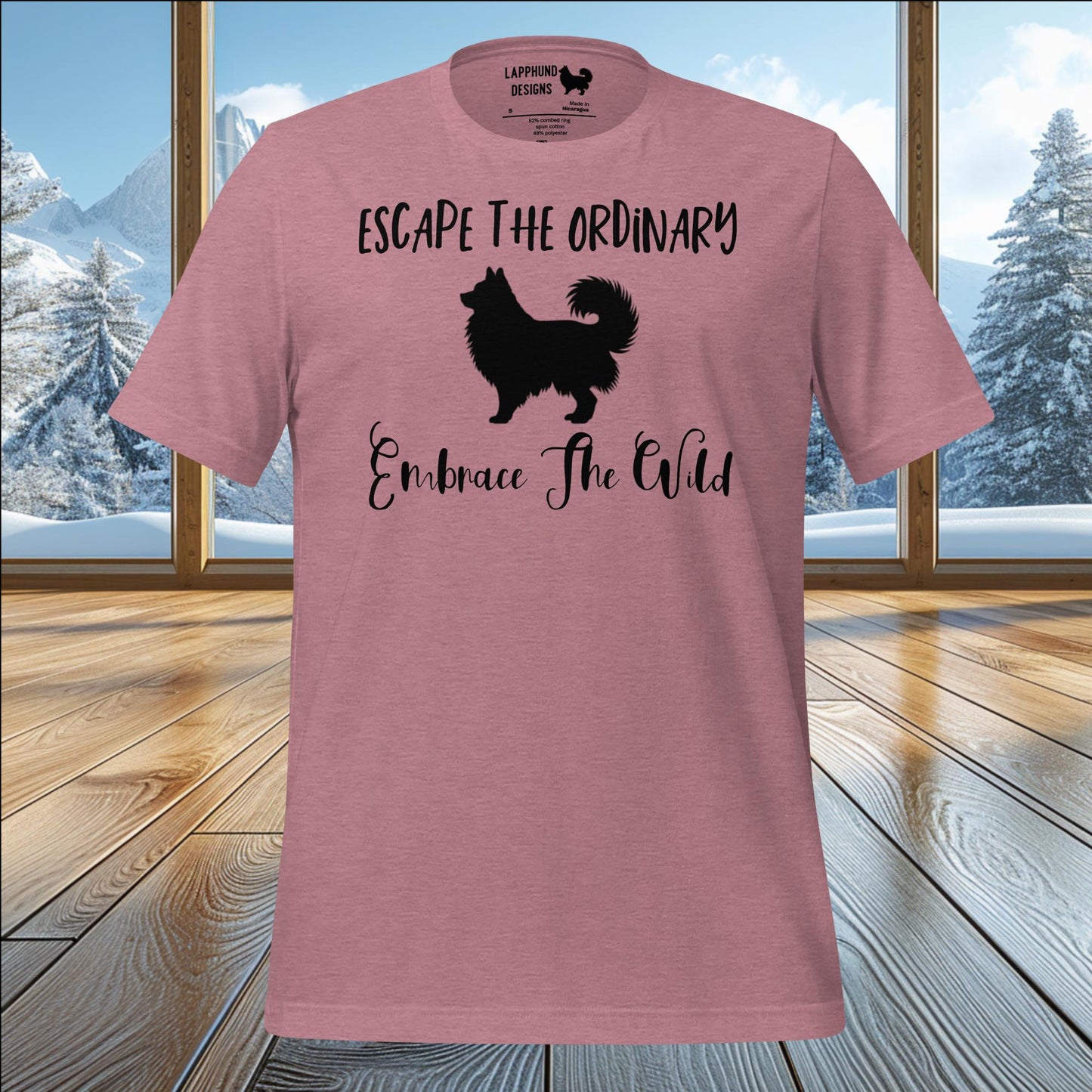 Escape the Ordinary Lapphund T-Shirt – Embrace the Wild Outdoor Design