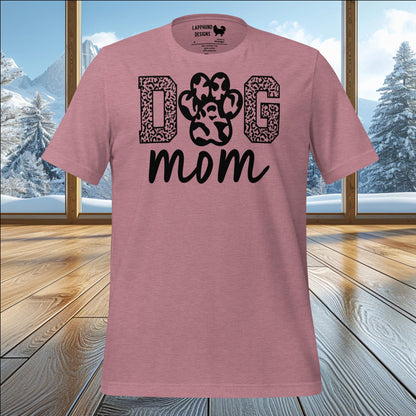 Paw Print Dog Mom T-Shirt – Perfect for Proud Dog Moms Who Love Adventure