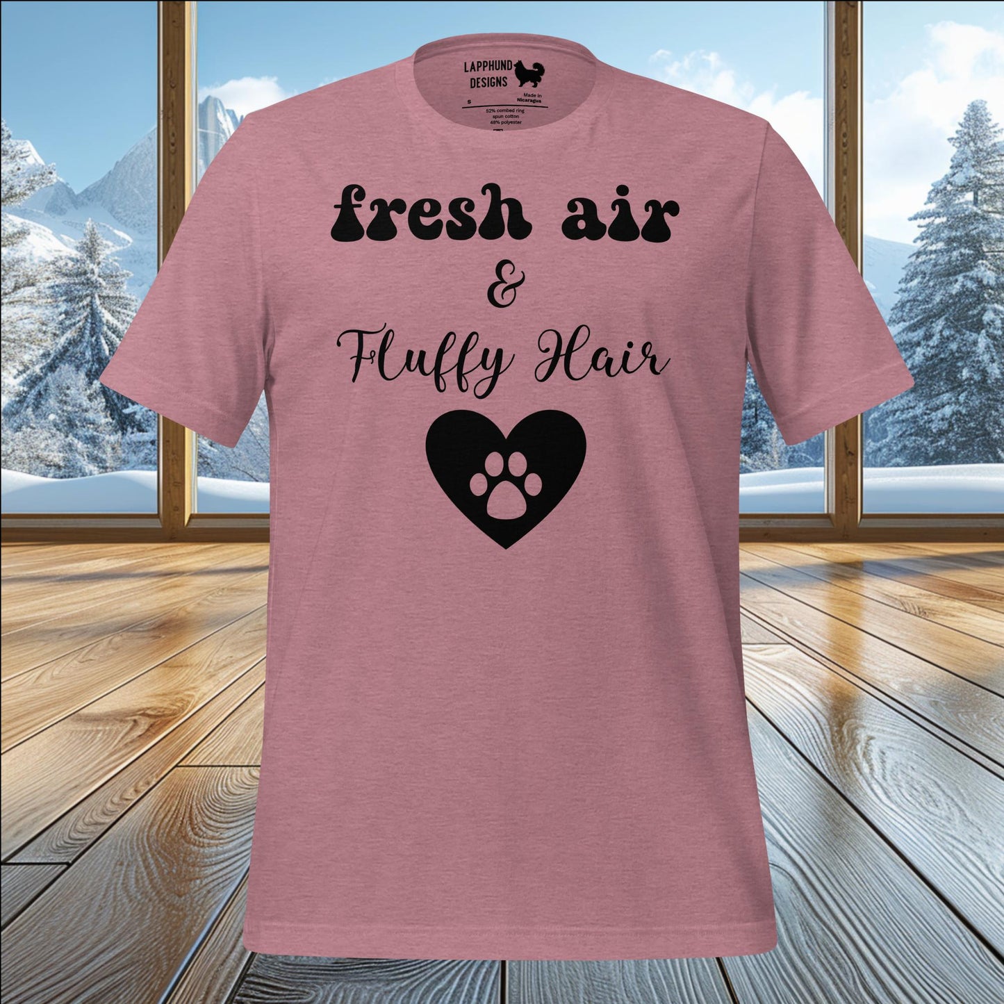 Fresh Air & Fluffy Hair T-Shirt – Celebrate the Outdoors with Your Furry Friend